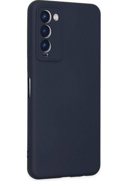 Tecno Camon 18P Kılıf Lansman Içi Kadife Lüx Tasarım Silikon Kapak - Lacivert modelleri