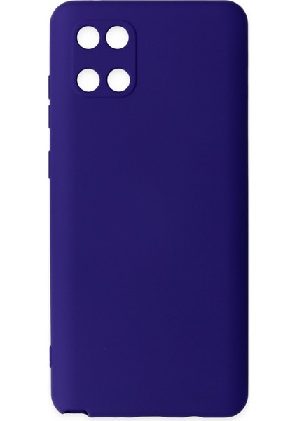 Samsung Galaxy A81 / Note 10 Lite Kılıf Lansman Içi Kadife Lüx Tasarım Silikon Kapak - Mor