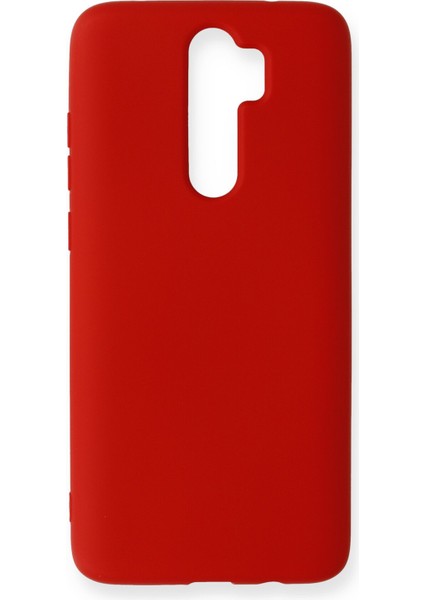 Xiaomi Redmi Note 8 Pro Kılıf Lansman Içi Kadife Lüx Tasarım Silikon Kapak - Kırmızı