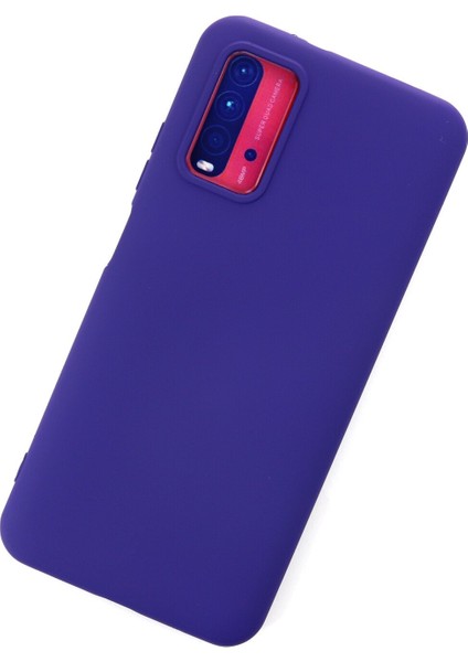 Xiaomi Redmi 9t Kılıf Lansman Içi Kadife Lüx Tasarım Silikon Kapak - Mor modelleri