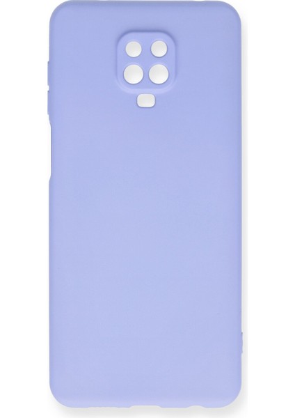 Xiaomi Redmi Note 9 Pro Kılıf Lansman Içi Kadife Lüx Tasarım Silikon Kapak - Lila