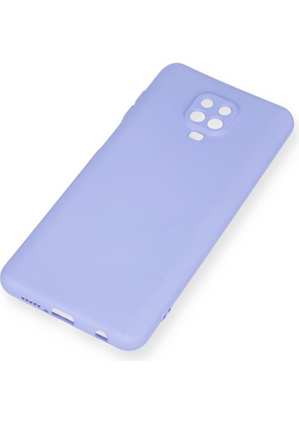 Xiaomi Redmi Note 9 Pro Kılıf Lansman Içi Kadife Lüx Tasarım Silikon Kapak - Lila