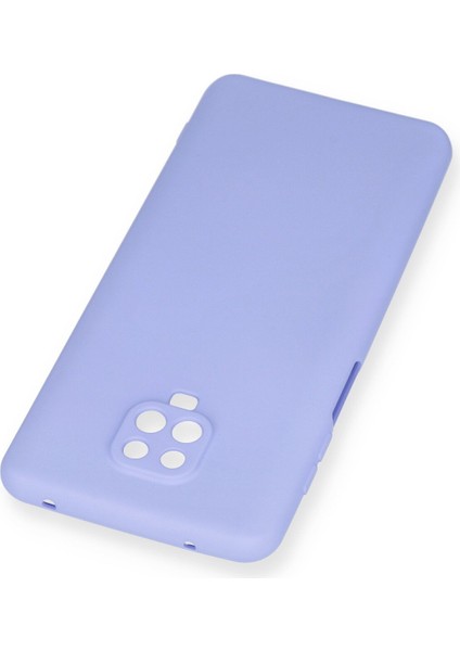 Xiaomi Redmi Note 9 Pro Kılıf Lansman Içi Kadife Lüx Tasarım Silikon Kapak - Lila