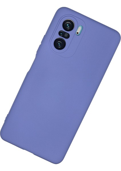 Xiaomi Redmi K40 Pro Kılıf Lansman Içi Kadife Lüx Tasarım Silikon Kapak - Lila