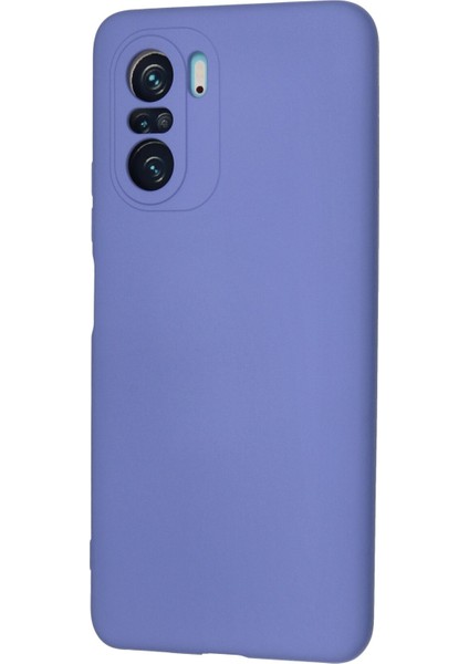 Xiaomi Redmi K40 Pro Kılıf Lansman Içi Kadife Lüx Tasarım Silikon Kapak - Lila