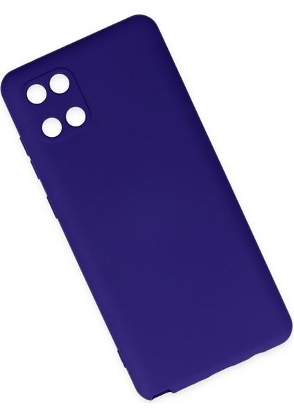 Samsung Galaxy A81 / Note 10 Lite Kılıf Lansman Içi Kadife Lüx Tasarım Silikon Kapak - Mor modelleri