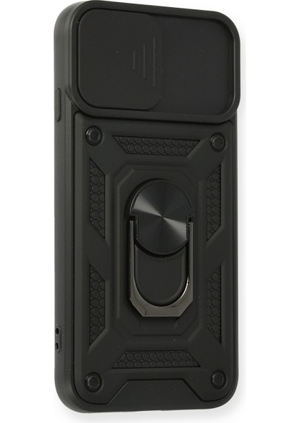 iPhone 8 Kılıf Kamera Korumalı Sürgülü Yüzüklü Armor Military Zırh Tank - Siyah fiyatları