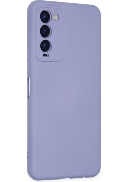 Tecno Camon 18P Kılıf Lansman Içi Kadife Lüx Tasarım Silikon Kapak - Lila modelleri