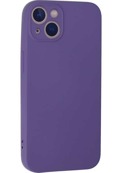 iPhone 13 Mini Kılıf Lansman Içi Kadife Lüx Tasarım Silikon Kapak - Mor modelleri