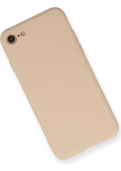 iPhone Se 2020 Kılıf Lansman Içi Kadife Lüx Tasarım Silikon Kapak - Bej fiyatları