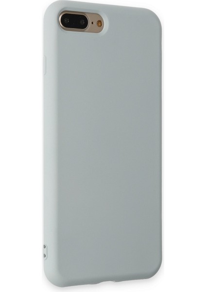 iPhone 8 Plus Kılıf Lansman Içi Kadife Lüx Tasarım Silikon Kapak - Buz Mavisi fiyatları