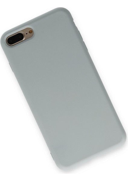 iPhone 8 Plus Kılıf Lansman Içi Kadife Lüx Tasarım Silikon Kapak - Buz Mavisi modelleri