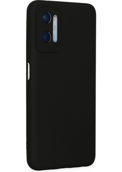 Oppo A96 Kılıf Lansman Içi Kadife Lüx Tasarım Silikon Kapak - Siyah modelleri