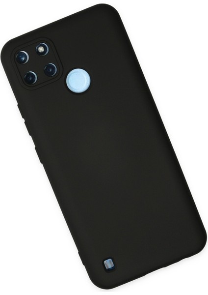 Realme C21Y Kılıf Lansman Içi Kadife Lüx Tasarım Silikon Kapak - Siyah fiyatları