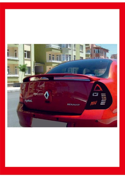 Renault Clio 2 Sedan Stop Farı LED Görünümlü Folyo Kaplama - Stop Kaplama -Model 2