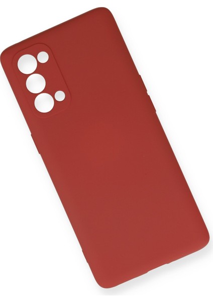 Oppo Reno 5 Pro Kılıf Lansman Içi Kadife Lüx Tasarım Silikon Kapak - Kiremit modelleri