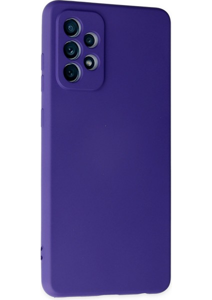 Samsung Galaxy A32 Kılıf Lansman Içi Kadife Lüx Tasarım Silikon Kapak - Mor fiyatları
