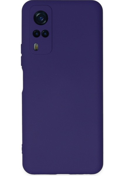 Vivo Y51 Kılıf Lansman Içi Kadife Lüx Tasarım Silikon Kapak - Mor