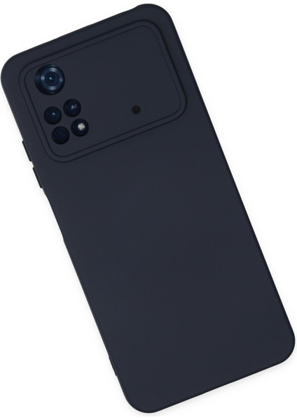 Xiaomi Poco M4 Pro 4g Kılıf Lansman Içi Kadife Lüx Tasarım Silikon Kapak - Lacivert fiyatları