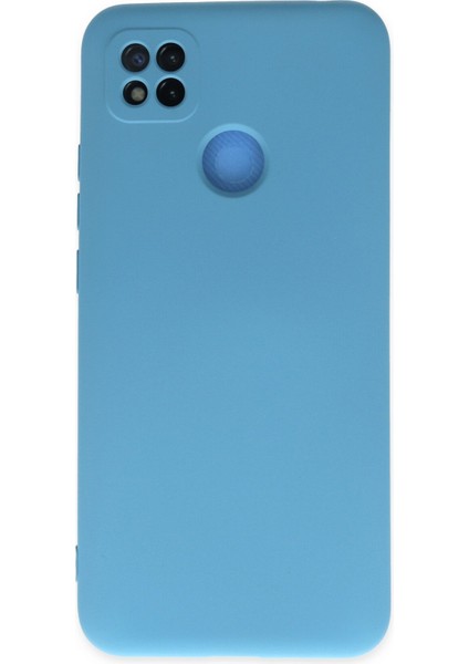 Xiaomi Redmi 9c Kılıf Lansman Içi Kadife Lüx Tasarım Silikon Kapak - Mavi