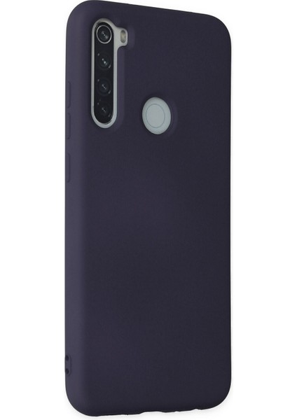 Xiaomi Redmi Note 8 Kılıf Lansman Içi Kadife Lüx Tasarım Silikon Kapak - Lacivert