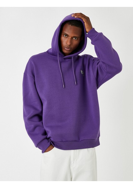 Işlemeli Kapşonlu Sweatshirt modelleri