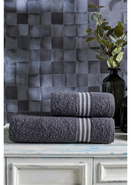 Veronica 2'li Banyo Havlu Seti 70 x 140 cm - 50 x 90 cm