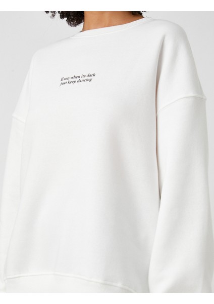 Slogan Baskılı Sweatshirt indirimleri