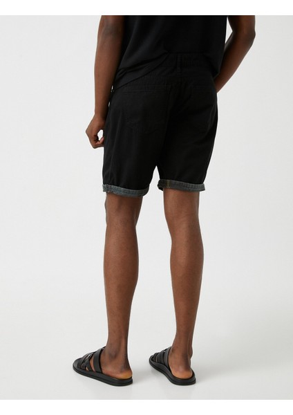 İçi Kamuflajlı Gabardin Şort fırsatları