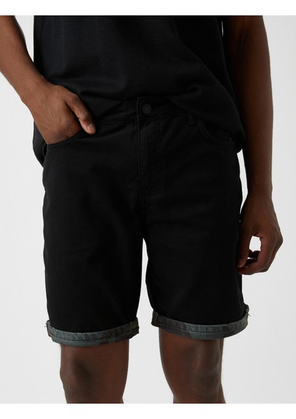 İçi Kamuflajlı Gabardin Şort indirimleri