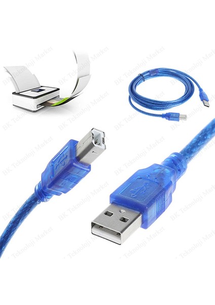 BK Teknoloji 10 Metre Usb2.0 Filtreli Yazıcı Tarayıcı Kablosu