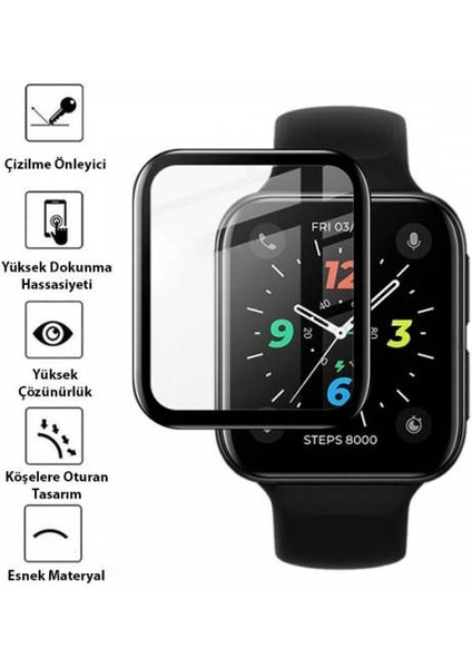 Oppo Watch 2 42MM 3D Full Kavisli Saat Ekran Koruyucu, Pmma Baloncuk Bırakmaz Koruyucu fiyatları