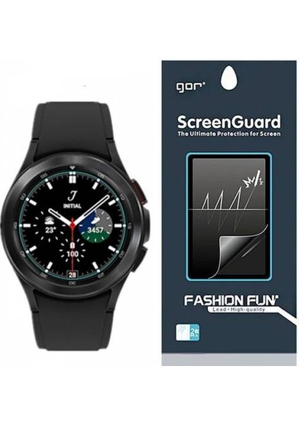 Samsung Galaxy Watch 4 42MM 5 Adet Darbe Emici Ekran Koruyucu, Kabarcık Bırakmaz Teknolojili