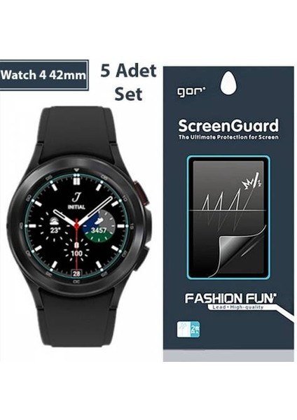Samsung Galaxy Watch 4 42MM 5 Adet Darbe Emici Ekran Koruyucu, Kabarcık Bırakmaz Teknolojili fiyatları