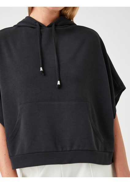 Oversize Sweatrshirt Kapüşonlu Cepli indirimleri