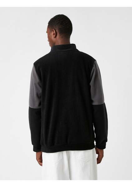 Yakası Fermuarlı Polar Sweatshirt fırsatları