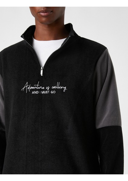 Yakası Fermuarlı Polar Sweatshirt indirimleri