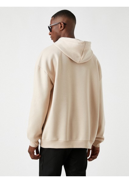 Baskılı Oversize Sweatshirt Şardonlu fırsatları