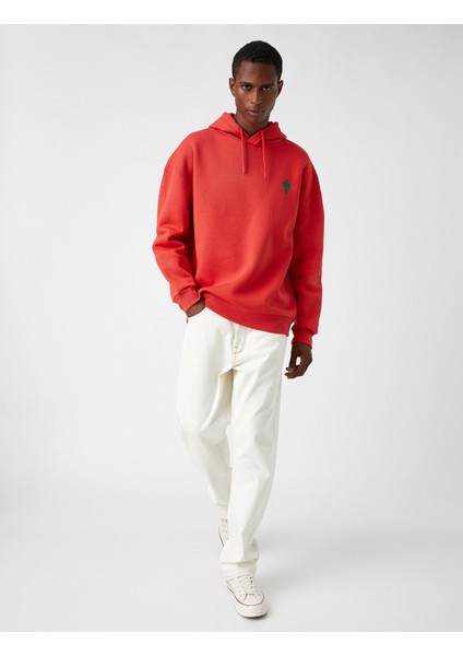 Kaktüs Işlemeli Kapşonlu Sweatshirt fiyatları
