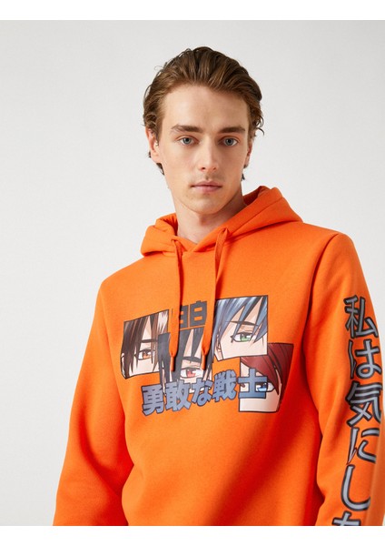 Baskılı Kapşonlu Sweatshirt fiyatları