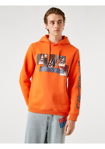 Baskılı Kapşonlu Sweatshirt modelleri