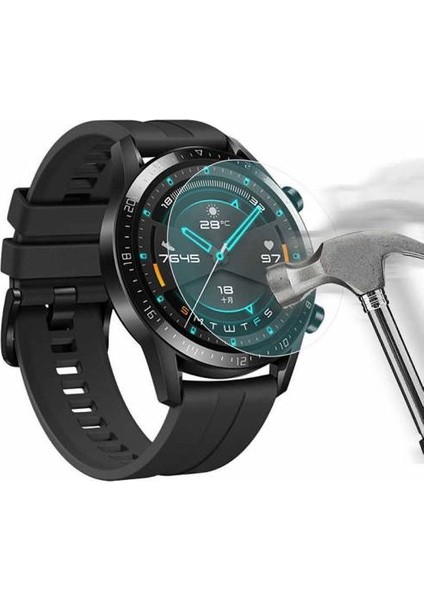 Huawei Watch Gt 2 46MM Darbe Emici Ekran Koruyucu 5 Adet Set,çizilmeye Dayanıklı, Su Geçirmez