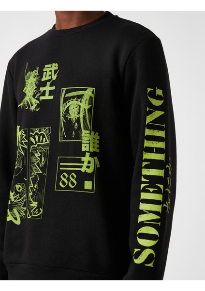 Japon Baskılı Sweatshirt