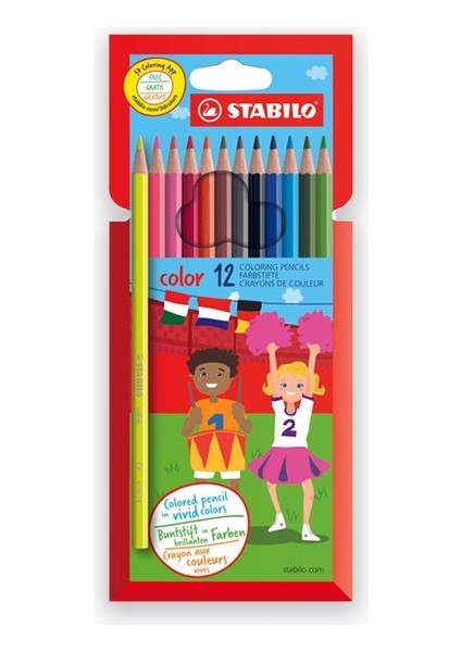 Stabılo 12 Renk Kuru Boya Seti - Color 12
