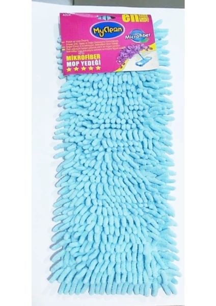 Mp-01 Nemli Makarna Mop Ucu Mikrofiber Şönil Paspas Yedeği 40 Cm.