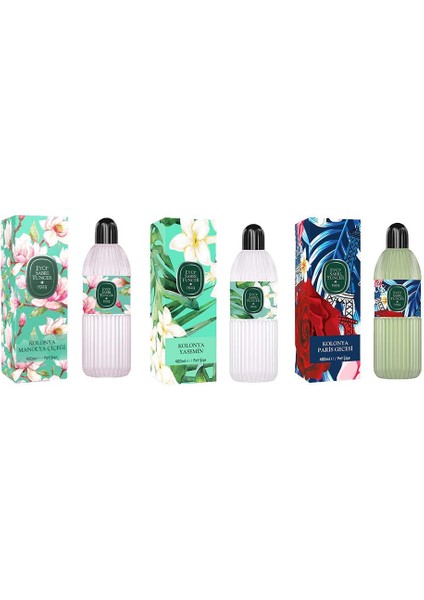 Kolonya Manolya Çiçeği, Yasemin ve Paris Gecesi Pet Şişe 400 ml