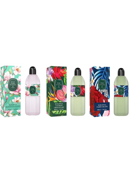 Kolonya Manolya Çiçeği, Yağmur Ormanları ve Paris Gecesi Pet Şişe 400 ml