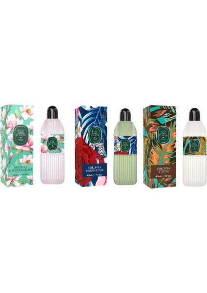 Kolonya Manolya Çiçeği, Paris Gecesi ve Tütün Pet Şişe 400 ml