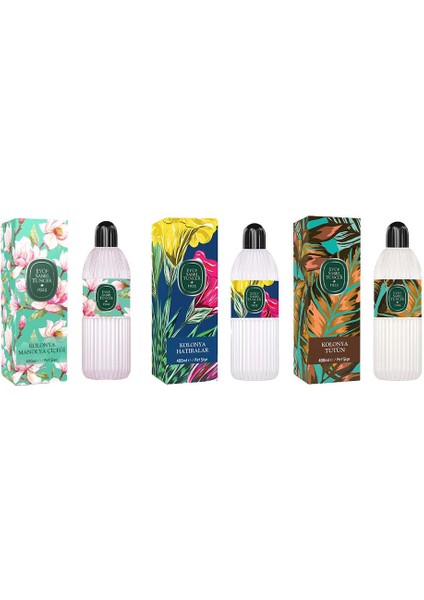 Kolonya Manolya Çiçeği, Hatıralar ve Tütün Pet Şişe 400 ml