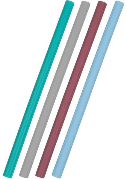 Silikon Pipet 4lü Mavi Mix